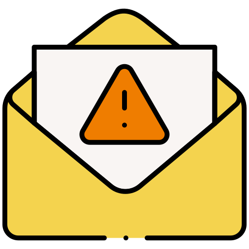 email jaune notification