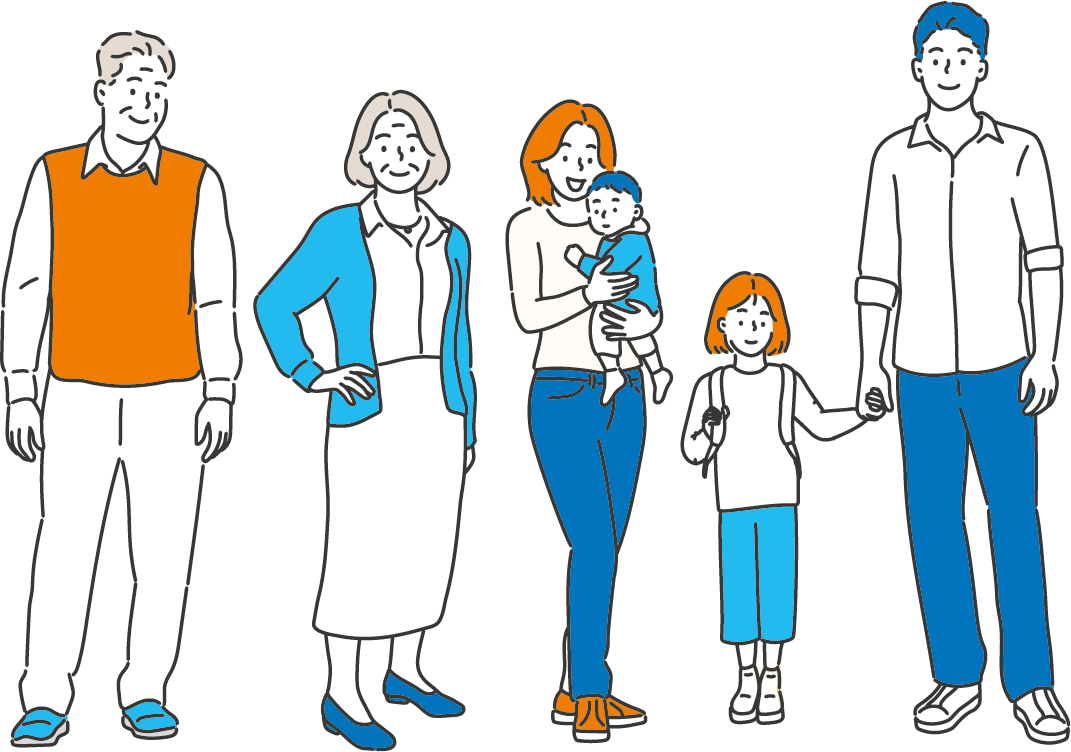 illustration famille mutuelle mmj