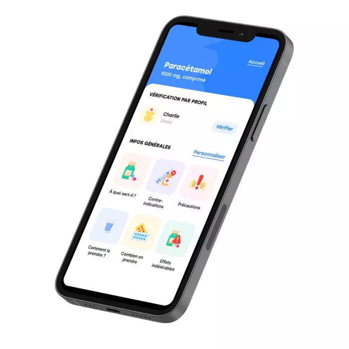 mock up mobile application good med version bleu