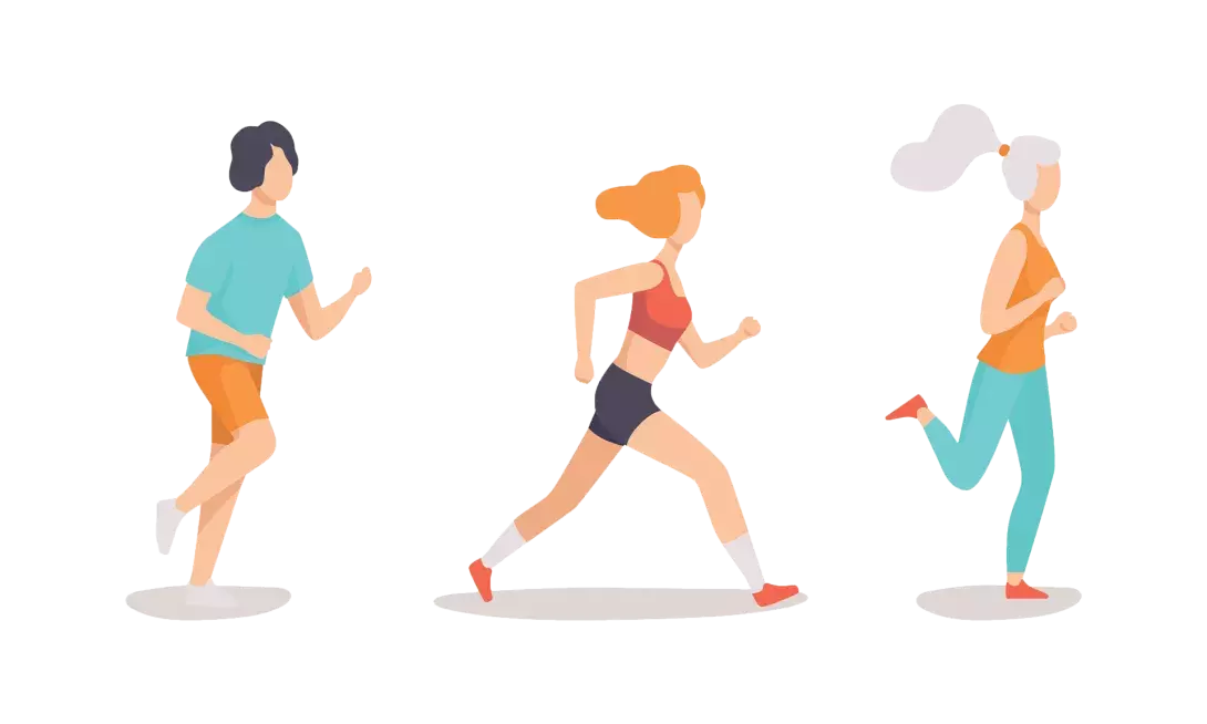 illustration marathon personne qui court 