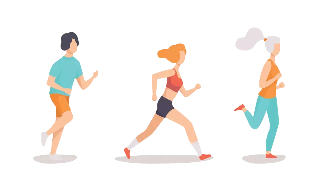 illustration marathon personne qui court